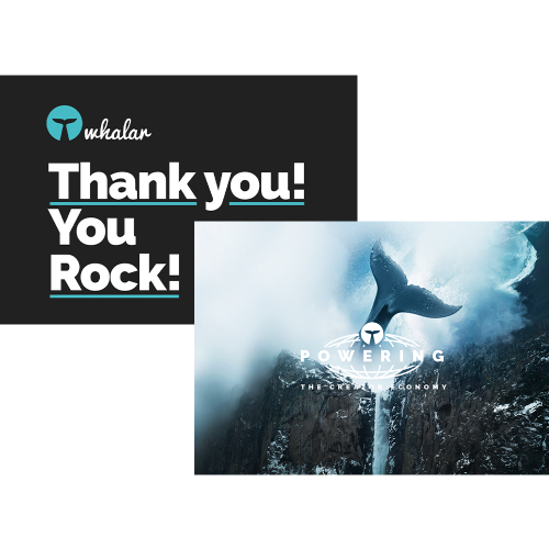 Whalar Thank You Card